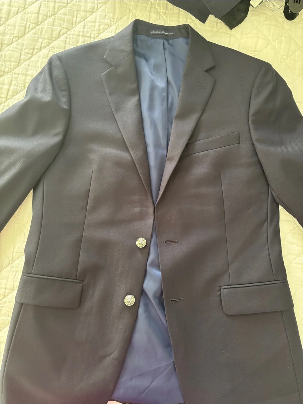 Hart Schaffner Marx Classic Navy Two-Button Blazer